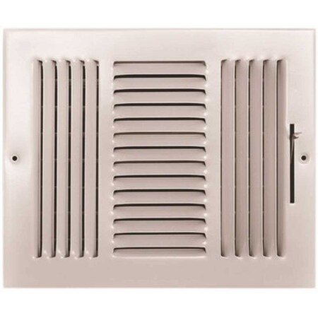 Tru Aire 10 in. x 8 in. 3-Way Steel Wall/Ceiling Register 103M 10X08